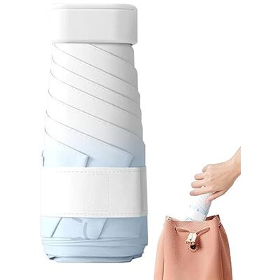 Ziurmut voyage Protection solaire, compact, poche, plat, parapluie UV ultra léger Parapluie pliable à séchage rapipour le shopping, la plage Ziurmut voyage Protection solaire, compact, poche, plat, parapluie UV ultra léger Parapluie pliable à séchage rapipour le shopping, la plage