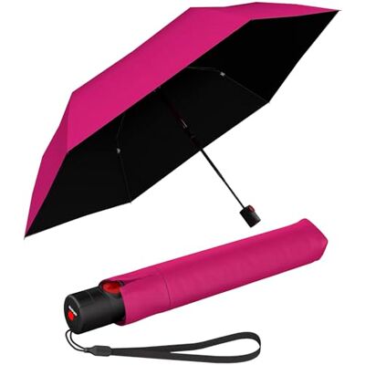 Knirps Parapluie de poche en Ultra U.200 Medium Duomatic automatique ouvert-fermé étanche aux tempêtes coupe-vent, Pink love, 95 cm Knirps Parapluie de poche en Ultra U.200 Medium Duomatic automatique ouvert-fermé étanche aux tempêtes coupe-vent, Pink love, 95 cm