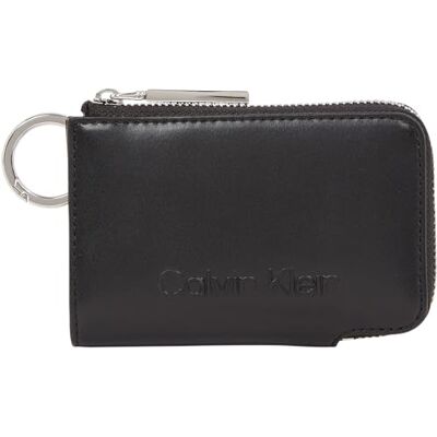 Calvin Porte-cartes avec logo gaufré pour femme K60k612441, Noir (Ck Black), OS Calvin Porte-cartes avec logo gaufré pour femme K60k612441, Noir (Ck Black), OS