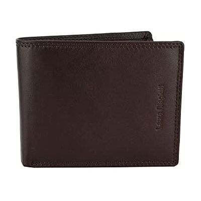 Laura Biagiotti Portefeuille Homme, Cuir Véritable, Marron Foncé, avec Porte-Monnaie et Coffret Cadeau Laura Biagiotti Portefeuille Homme, Cuir Véritable, Marron Foncé, avec Porte-Monnaie et Coffret Cadeau
