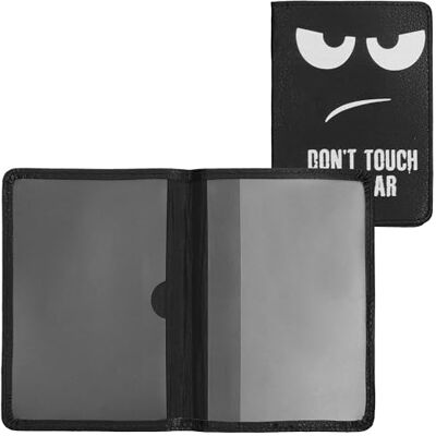 kwmobile Porte permis de conduire carte grise avec compartiments cartes passeport Étui portefeuille de protection en simili cuir blanc-noir kwmobile Porte permis de conduire carte grise avec compartiments cartes passeport Étui portefeuille de protection en simili cuir blanc-noir