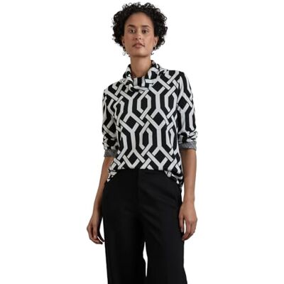 Street One A321984 EOS_scarf col jacquard chemise Femme Street One A321984 EOS_scarf col jacquard chemise Femme