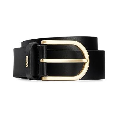 HUGO Ceinture Zoey 3,5 cm, Noir 1, 55 Femme HUGO Ceinture Zoey 3,5 cm, Noir 1, 55 Femme
