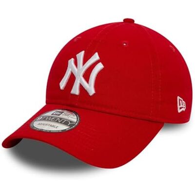 New Era New York Yankees MLB League Essential Rouge 9Twenty Casquette Ajustable New Era New York Yankees MLB League Essential Rouge 9Twenty Casquette Ajustable