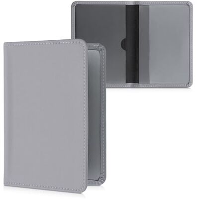 kwmobile Porte permis de conduire carte grise avec compartiments cartes passeport Étui portefeuille de protection en néoprène gris kwmobile Porte permis de conduire carte grise avec compartiments cartes passeport Étui portefeuille de protection en néoprène gris