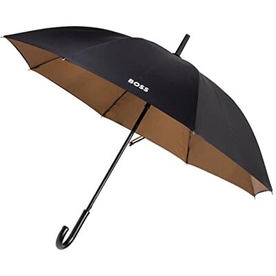 Boss Iconic HUN321A Parapluie en polyester Noir Dimensions ouvert Longueur env. 91 cm Diamètre env. 108 cm, Noir, 112 cm Durchmesser // 92 cm Länge, Parapluie Boss Iconic HUN321A Parapluie en polyester Noir Dimensions ouvert Longueur env. 91 cm Diamètre env. 108 cm, Noir, 112 cm Durchmesser // 92 cm Länge, Parapluie