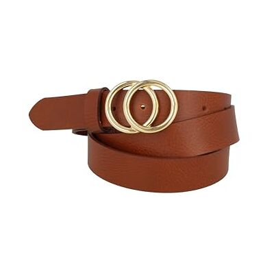 MGM Circles de Ceinture, Cognac-Gold, 110 cm Femme MGM Circles de Ceinture, Cognac-Gold, 110 cm Femme