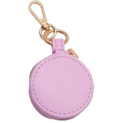 Uqezagpa Porte-clés miniature Boîte à bijoux portable Organisateur de voyage pour femme Avec doublure en cuir synthétique souple Uqezagpa Porte-clés miniature Boîte à bijoux portable Organisateur de voyage pour femme Avec doublure en cuir synthétique souple