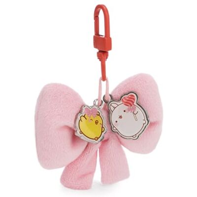 NICI 62776 Pendentif de sac Molang, nœud, 8 cm, Rose, Accessoire en peluche mignon, joli porte-clés pour sac, sac à dos et voiture NICI 62776 Pendentif de sac Molang, nœud, 8 cm, Rose, Accessoire en peluche mignon, joli porte-clés pour sac, sac à dos et voiture