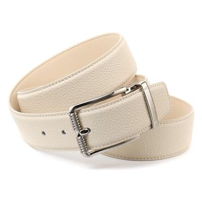 Crown Ledergürtel in Beige Be2p4t30 Ceinture Femme Crown Ledergürtel in Beige Be2p4t30 Ceinture Femme