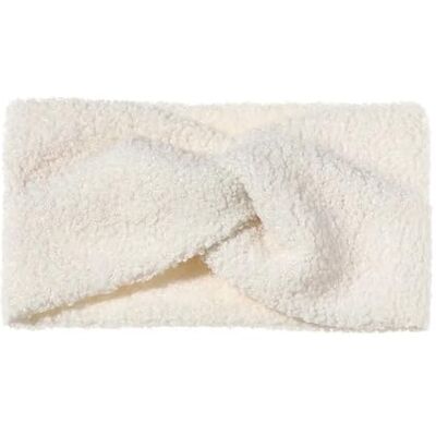 HUDFVIOI Serre-tête cache-oreilles pour l'automne et l'hiver Bandeau chaud Turbans torsadés Pour femme Blanc HUDFVIOI Serre-tête cache-oreilles pour l'automne et l'hiver Bandeau chaud Turbans torsadés Pour femme Blanc