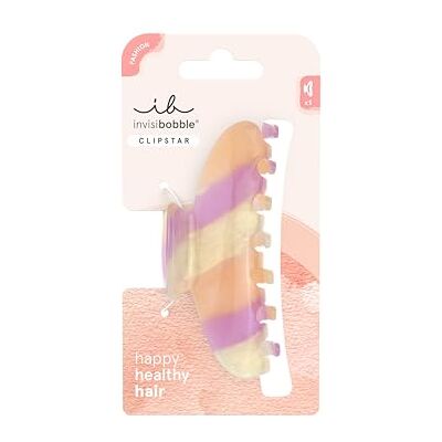 Invisibobble Clipstar L Tricolor (1 pièce) – Barrette à cheveux pour femme en orange, violet et or – Grande pince à cheveux pour cheveux épais et fins – Accessoire de cheveux aux couleurs intenses Invisibobble Clipstar L Tricolor (1 pièce) – Barrette à cheveux pour femme en orange, violet et or – Grande pince à cheveux pour cheveux épais et fins – Accessoire de cheveux aux couleurs intenses