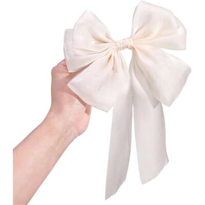 EWUHYFP 5PCS Pink Satin Bowknot Hair Clips Sweet Big Ribbon Bow Barrettes Hairpin Ponytail Clip Accessoires Spring Summer(4610-21) EWUHYFP 5PCS Pink Satin Bowknot Hair Clips Sweet Big Ribbon Bow Barrettes Hairpin Ponytail Clip Accessoires Spring Summer(4610-21)