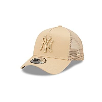 New Era New York Yankees MLB Tonal Mesh Spring Toffee 9Forty Kids A-Frame Adjustable Trucker Cap New Era New York Yankees MLB Tonal Mesh Spring Toffee 9Forty Kids A-Frame Adjustable Trucker Cap
