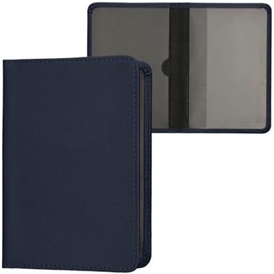 kwmobile Porte permis de conduire carte grise avec compartiments cartes passeport Étui portefeuille de protection en simili cuir bleu foncé kwmobile Porte permis de conduire carte grise avec compartiments cartes passeport Étui portefeuille de protection en simili cuir bleu foncé