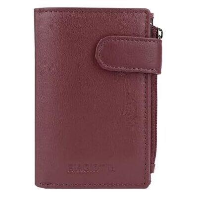 Laura Biagiotti Biagiotti Porte-clés en cuir véritable pour homme et femme avec porte-cartes, fermeture éclair pour billets et pièces de monnaie, avec boîte Laura Biagiotti Biagiotti Porte-clés en cuir véritable pour homme et femme avec porte-cartes, fermeture éclair pour billets et pièces de monnaie, avec boîte