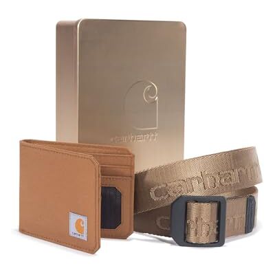 Carhartt Étui à rabat standard pour homme, portefeuille et ceinture durable, disponible en cuir et toile, cadeau portefeuille ceinture Carhartt Étui à rabat standard pour homme, portefeuille et ceinture durable, disponible en cuir et toile, cadeau portefeuille ceinture