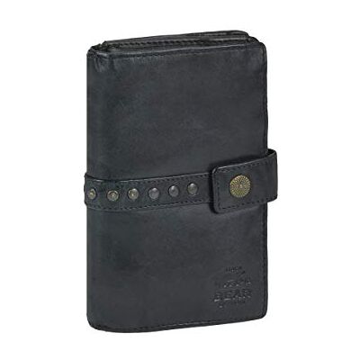 Bear Design Portefeuille en cuir pour femme 10 x 15 cm Noir, Noir , L, Imprimé ou motif Bear Design Portefeuille en cuir pour femme 10 x 15 cm Noir, Noir , L, Imprimé ou motif