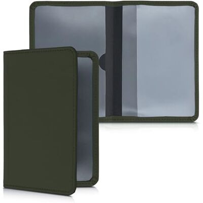 kwmobile Porte permis de conduire carte grise avec compartiments cartes passeport Étui portefeuille de protection en néoprène vert foncé kwmobile Porte permis de conduire carte grise avec compartiments cartes passeport Étui portefeuille de protection en néoprène vert foncé