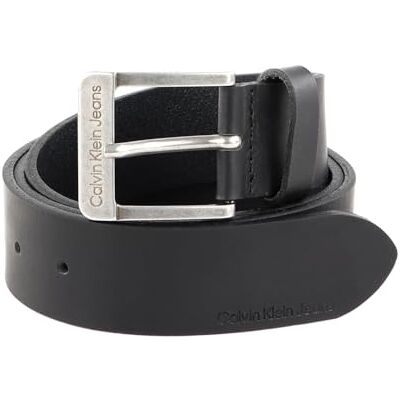 Calvin CKJ Belt Ceinture en cuir pour homme 4,0 cm, Noir , 80 Calvin CKJ Belt Ceinture en cuir pour homme 4,0 cm, Noir , 80