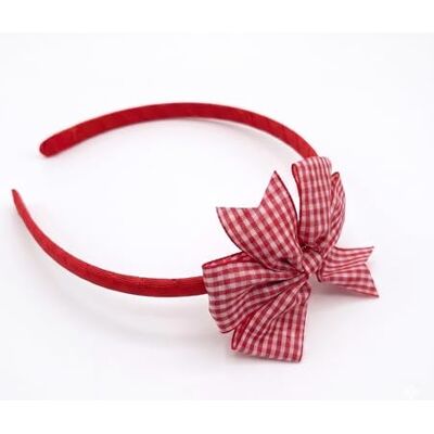 My Ribbon Laces Serre-tête vichy rouge idéal pour assortir une robe d'été BTS pour la rentrée scolaire My Ribbon Laces Serre-tête vichy rouge idéal pour assortir une robe d'été BTS pour la rentrée scolaire