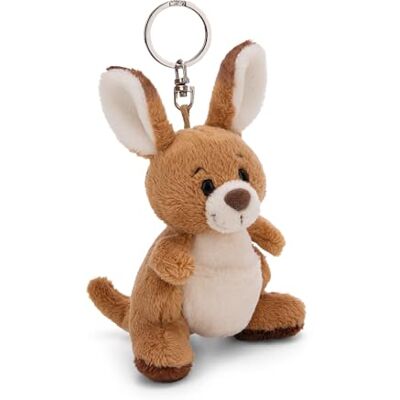 NICI Porte-clés Kangourou Kelly 10cm brun Pendentif animal avec anneau métallique pour accrocher aux clés, à la corde, au sac et plus encore NICI Porte-clés Kangourou Kelly 10cm brun Pendentif animal avec anneau métallique pour accrocher aux clés, à la corde, au sac et plus encore