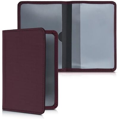 kwmobile Porte permis de conduire carte grise avec compartiments cartes passeport Étui portefeuille de protection en néoprène bordeaux violet kwmobile Porte permis de conduire carte grise avec compartiments cartes passeport Étui portefeuille de protection en néoprène bordeaux violet