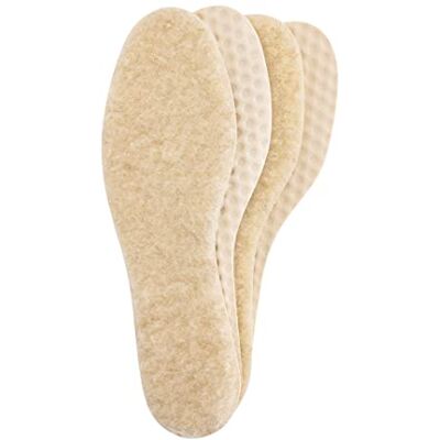 Bama Semelle intérieure chaude et confortable en pure laine pour les journées d'hiver particulièrement froides, semelle intérieure chaude unisexe, pour chaussures d'hiver solides 2 paires Bama Semelle intérieure chaude et confortable en pure laine pour les journées d'hiver particulièrement froides, semelle intérieure chaude unisexe, pour chaussures d'hiver solides 2 paires