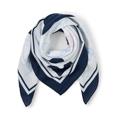 TOM TAILOR 1049644 Foulard, 39967 Blue Haze, motif géométrique, taille unique TOM TAILOR 1049644 Foulard, 39967 Blue Haze, motif géométrique, taille unique