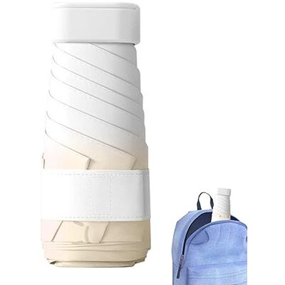 Ziurmut Parapluie ultra léger, Petit mini poche plat compact, Parapluie pliable à séchage rapipour le shopping, la plage Ziurmut Parapluie ultra léger, Petit mini poche plat compact, Parapluie pliable à séchage rapipour le shopping, la plage