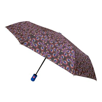 SMATI Parapluie Pliant Design en France Monture entièrement en Fibre de Verre Extreme Solide Anti Vent Ouverture Fermeture Automatique, PAPILLON SMATI Parapluie Pliant Design en France Monture entièrement en Fibre de Verre Extreme Solide Anti Vent Ouverture Fermeture Automatique, PAPILLON