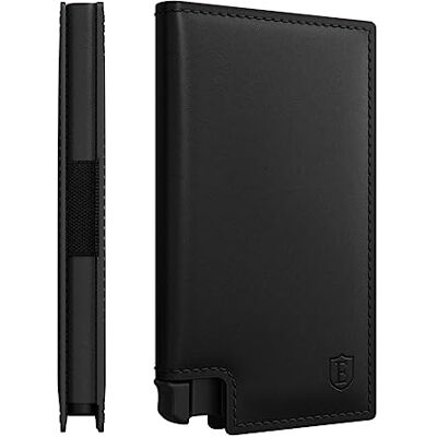 Ekster – Portefeuille Parliament en cuir fin avec protection RFID et accès rapide aux cartes, Nappa Noir., OSFA, Portefeuille RFID Ekster – Portefeuille Parliament en cuir fin avec protection RFID et accès rapide aux cartes, Nappa Noir., OSFA, Portefeuille RFID