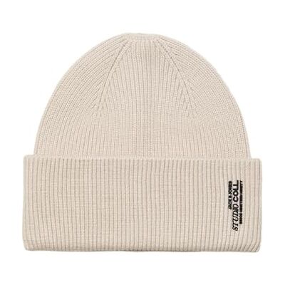 JACK & JONES Jaccoll Long Beanie Noos, Beige clair, taille unique JACK & JONES Jaccoll Long Beanie Noos, Beige clair, taille unique