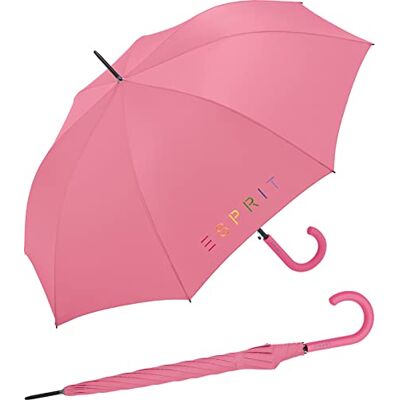 ESPRIT Parapluie automatique Rainbow Dawn, Logo coloré rose carmin, 101 cm, Élégant ESPRIT Parapluie automatique Rainbow Dawn, Logo coloré rose carmin, 101 cm, Élégant