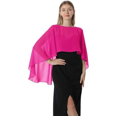 Hotshawl Châle pashmina pour femme, rose vif, taille unique Hotshawl Châle pashmina pour femme, rose vif, taille unique
