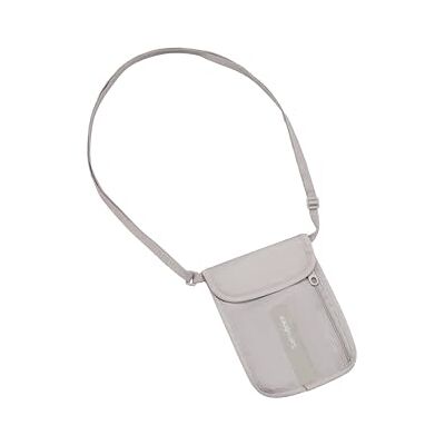 Samsonite TA Revolution – Pochette tour de poitrine RFID, sûre et compacte, portable sous les vêtements, sac de poitrine de voyage pour passeport, cartes de crédit et argent liquide, gris éclipse Samsonite TA Revolution – Pochette tour de poitrine RFID, sûre et compacte, portable sous les vêtements, sac de poitrine de voyage pour passeport, cartes de crédit et argent liquide, gris éclipse