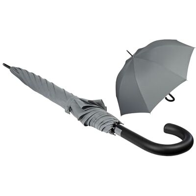 iX-brella First Class XL Parapluie automatique en fibre de verre 110 cm, gris, 110 cm, Parapluie automatique iX-brella First Class XL Parapluie automatique en fibre de verre 110 cm, gris, 110 cm, Parapluie automatique