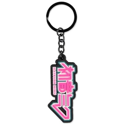 Difuzed Hatsune Miku Porte-clés logo en caoutchouc, Noir, One Size, Charm Difuzed Hatsune Miku Porte-clés logo en caoutchouc, Noir, One Size, Charm