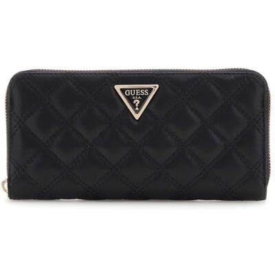 GUESS Portefeuille Giully II SLG Zip Around Wallet Black noir GUESS Portefeuille Giully II SLG Zip Around Wallet Black noir