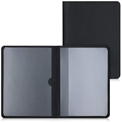 kwmobile Porte permis de conduire carte grise avec compartiments cartes passeport Étui portefeuille de protection en simili cuir noir kwmobile Porte permis de conduire carte grise avec compartiments cartes passeport Étui portefeuille de protection en simili cuir noir