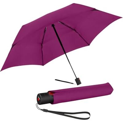 Knirps Parapluie de Poche Ultra U.200 Medium Duomatic Ouverture et Fermeture Automatique résistant aux tempêtes Coupe-Vent Berry, Berry, m Knirps Parapluie de Poche Ultra U.200 Medium Duomatic Ouverture et Fermeture Automatique résistant aux tempêtes Coupe-Vent Berry, Berry, m