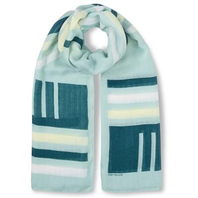 TOM TAILOR 1051903 Foulard, 40140-Mint Wording, taille unique TOM TAILOR 1051903 Foulard, 40140-Mint Wording, taille unique