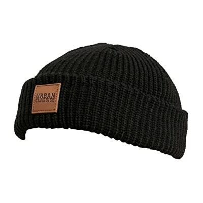 Urban Classics Bonnet Dogger Unisexe Bonnet Noir, Noir (Black 00007), taille unique Urban Classics Bonnet Dogger Unisexe Bonnet Noir, Noir (Black 00007), taille unique