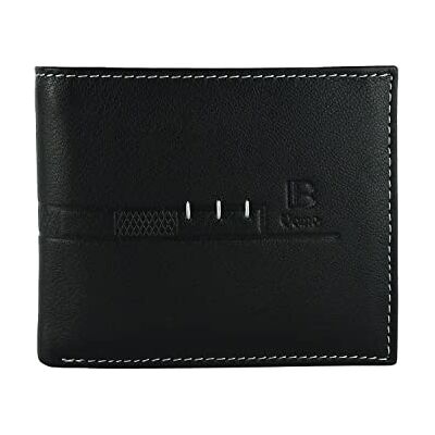 Laura Biagiotti Biagiotti Portefeuille homme en cuir véritable avec porte-monnaie et boîte cadeau, Noir , Taglia Unica, Design 19 Laura Biagiotti Biagiotti Portefeuille homme en cuir véritable avec porte-monnaie et boîte cadeau, Noir , Taglia Unica, Design 19