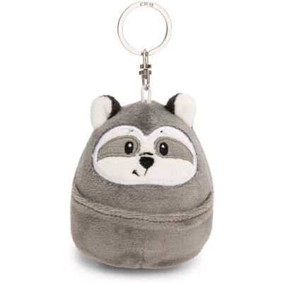 NICI Porte-clés Chill- raton laveur 8cm gris Compagnon en peluche pour sac à dos ou sac, porte-clé câlin avec anneau métallique pour porte-clés 61759 NICI Porte-clés Chill- raton laveur 8cm gris Compagnon en peluche pour sac à dos ou sac, porte-clé câlin avec anneau métallique pour porte-clés 61759