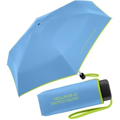 United Benetton Ultra Mini Parapluie de poche plat solide, Tout-en-dessous, 88 cm United Benetton Ultra Mini Parapluie de poche plat solide, Tout-en-dessous, 88 cm