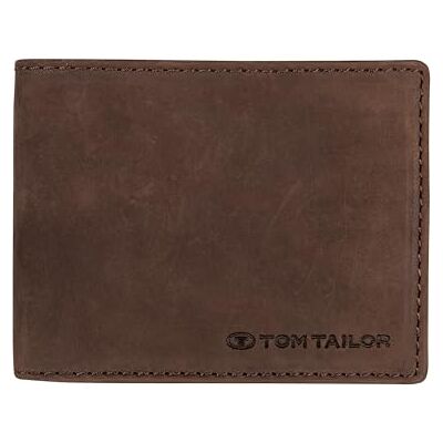 TOM TAILOR Portefeuille Ron pour homme (format jean), marron, 12,5 x 2 x 9,5 TOM TAILOR Portefeuille Ron pour homme (format jean), marron, 12,5 x 2 x 9,5