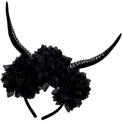 Uqezagpa Serre-tête léger en résine avec accents floraux pour Halloween Cosplay pour adultes et enfants fêtes d'Halloween Uqezagpa Serre-tête léger en résine avec accents floraux pour Halloween Cosplay pour adultes et enfants fêtes d'Halloween