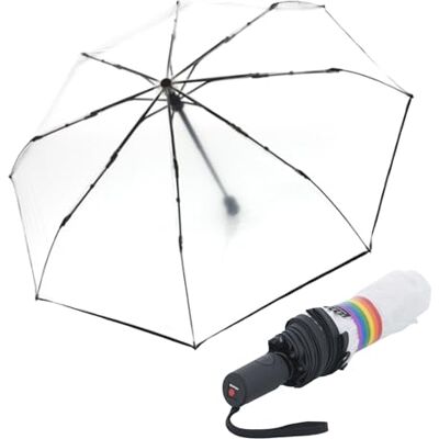 Knirps A.200 Parapluie automatique Duomatic Medium 95 7200 Couleur : Pride (transparent) Knirps A.200 Parapluie automatique Duomatic Medium 95 7200 Couleur : Pride (transparent)