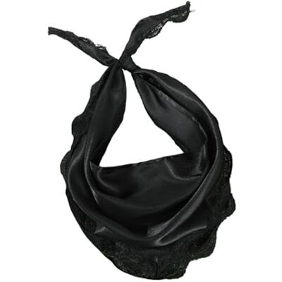 LHSJYG Foulard turban de couleur unie pour femme Élégant noir et blanc Accessoires pour cheveux (Cb4975a) LHSJYG Foulard turban de couleur unie pour femme Élégant noir et blanc Accessoires pour cheveux (Cb4975a)